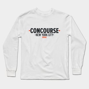 Concourse Bronx Emblem - NY Apparel Long Sleeve T-Shirt